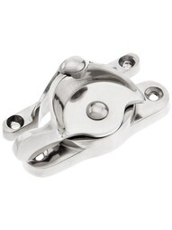 Large Size Solid Brass Sash Lock With Narrow Catch